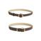 PIECES riem PCBIRA - donkerbruin (set van 2)