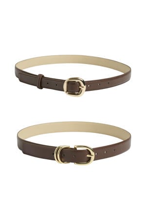 riem PCBIRA - donkerbruin (set van 2)