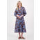 Zusss gebloemde blousejurk blauw