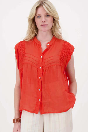 blousetop koraalrood