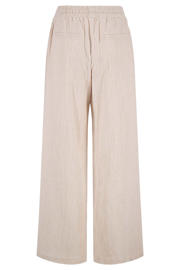 thumbnail: Zusss wide leg regular waist broek met textuur beige