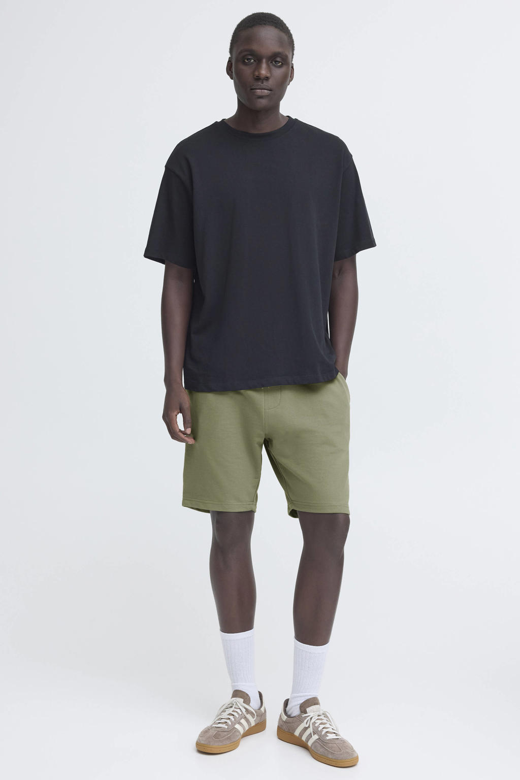 Blend BHBRODY regular sweatshort groen