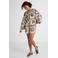 Ruby short met ceintuur en linnen schelpenprint