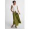 Ruby poplin maxi rok olijfgroen