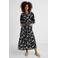 Ruby broderie maxi rok zwart