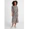 Ruby maxi overhemdjurk met linnen en all-overprint