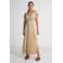 Ruby maxi satijnen jurk beige