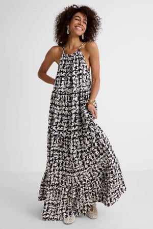 maxi jurk met all-overprint