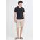Blend BHMARCO regular casual short met linnen beige
