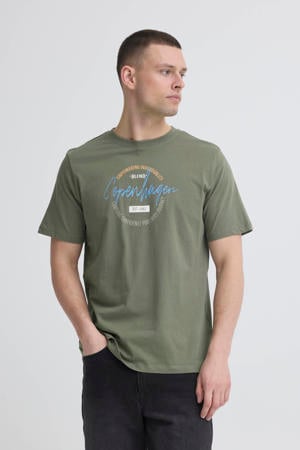 regular T-shirt groen