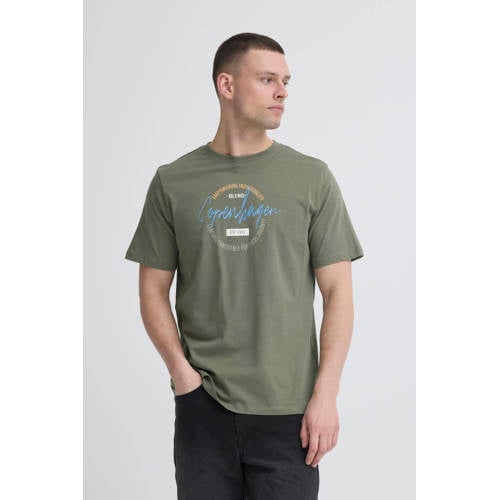 Blend regular T-shirt groen afbeelding