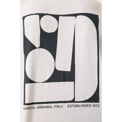 Garcia relaxed T-shirt met backprint wit afbeelding