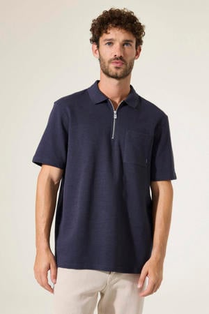 regular polo donkerblauw