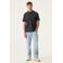 Garcia regular polo met textuur donkerblauw