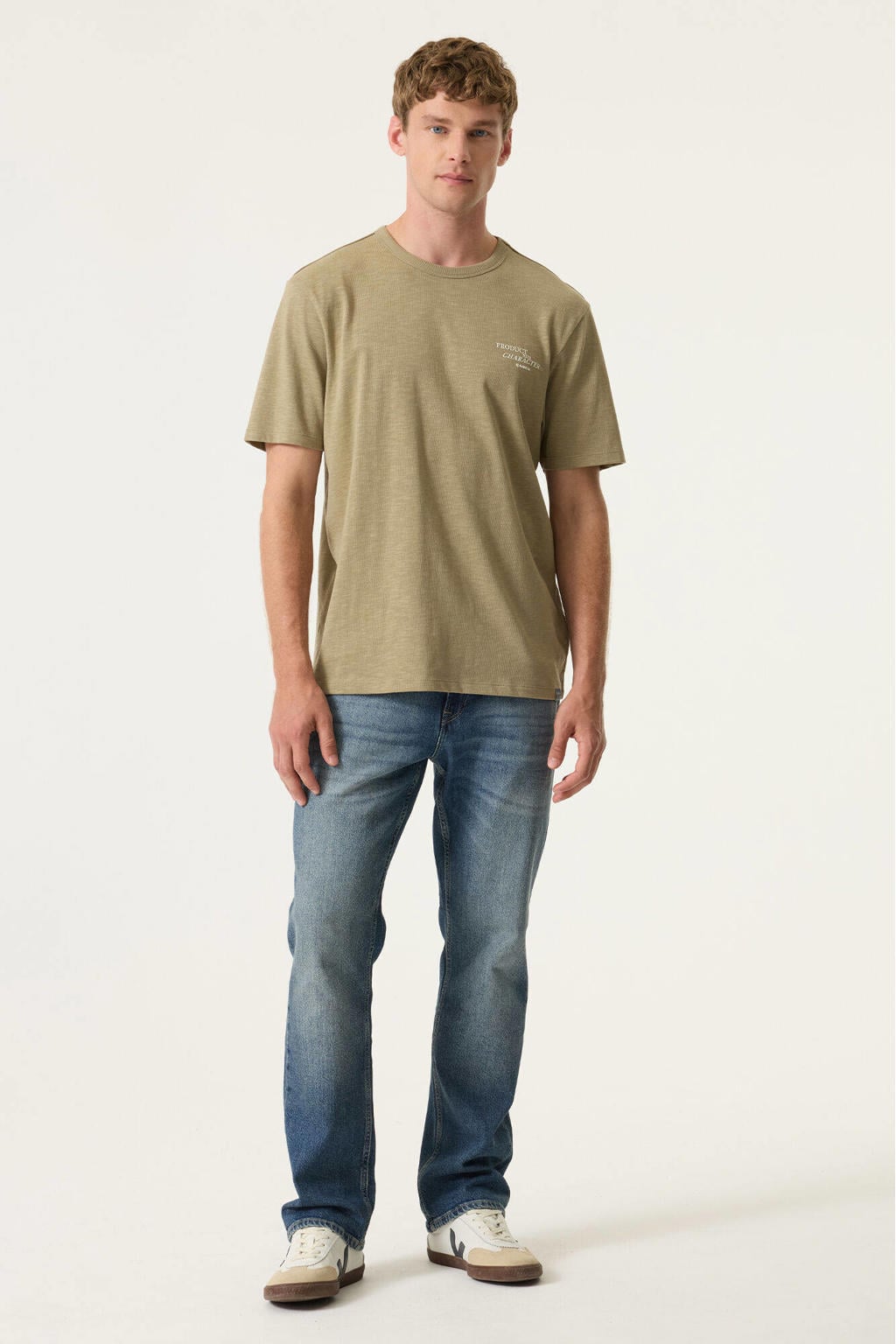 Garcia relaxed T-shirt met backprint groen