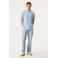 Garcia relaxed T-shirt met backprint lichtblauw