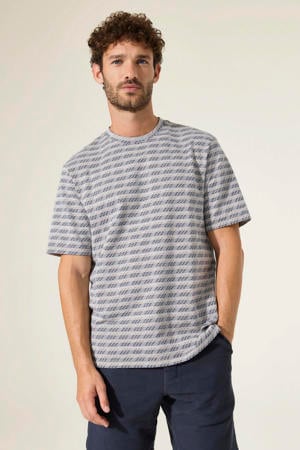 regular T-shirt blauw