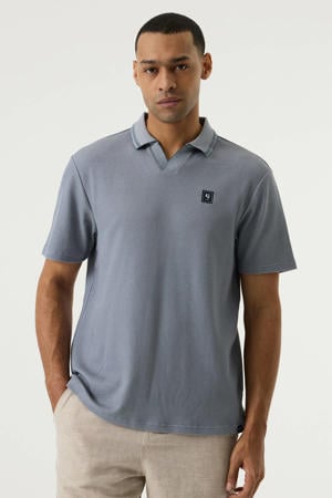 polo grijsblauw