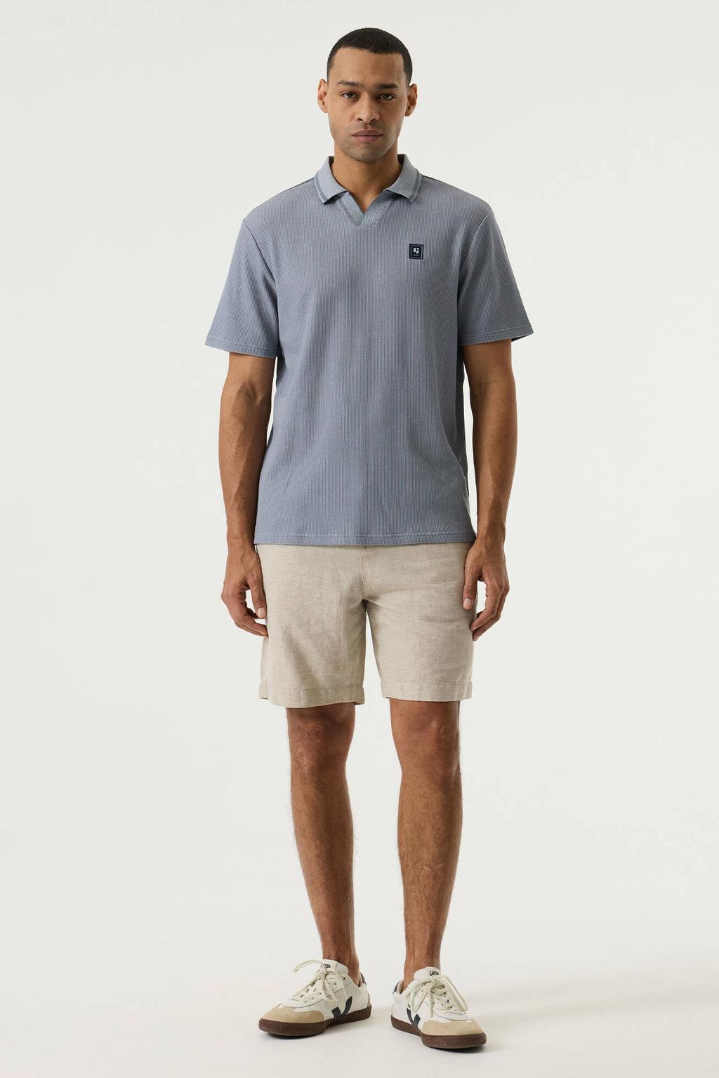 Garcia polo grijsblauw
