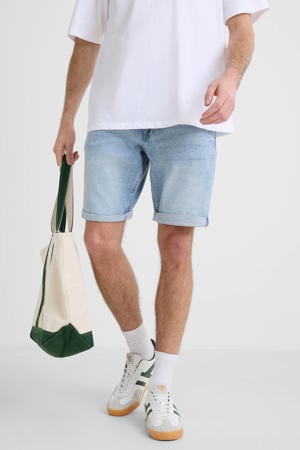 Russo 615 denim regular short light blue denim