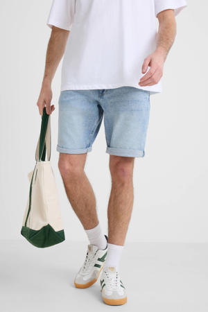 Russo 615 denim regular short light blue denim