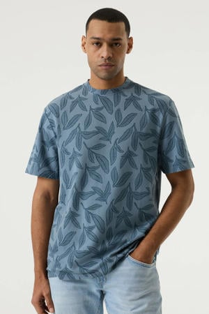 regular T-shirt blauw