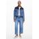 Desigual cropped jeans medium blue denim