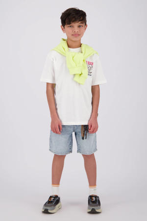 T-shirt met backprint wit