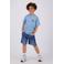 Vingino T-shirt met backprint blauw