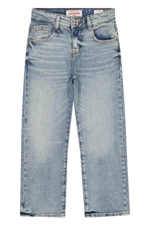 regular waist relaxed fit jeans light blue denim