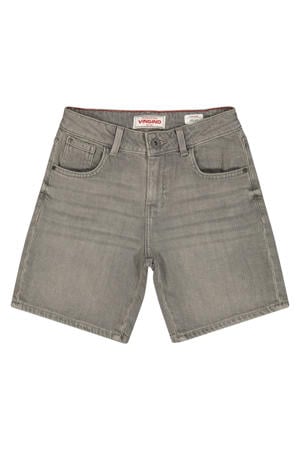 regular denim short grey denim