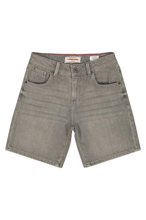 regular denim short grey denim