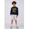 Vingino relaxed sweatshort grijs melange