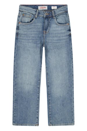regular waist relaxed fit jeans medium blue denim