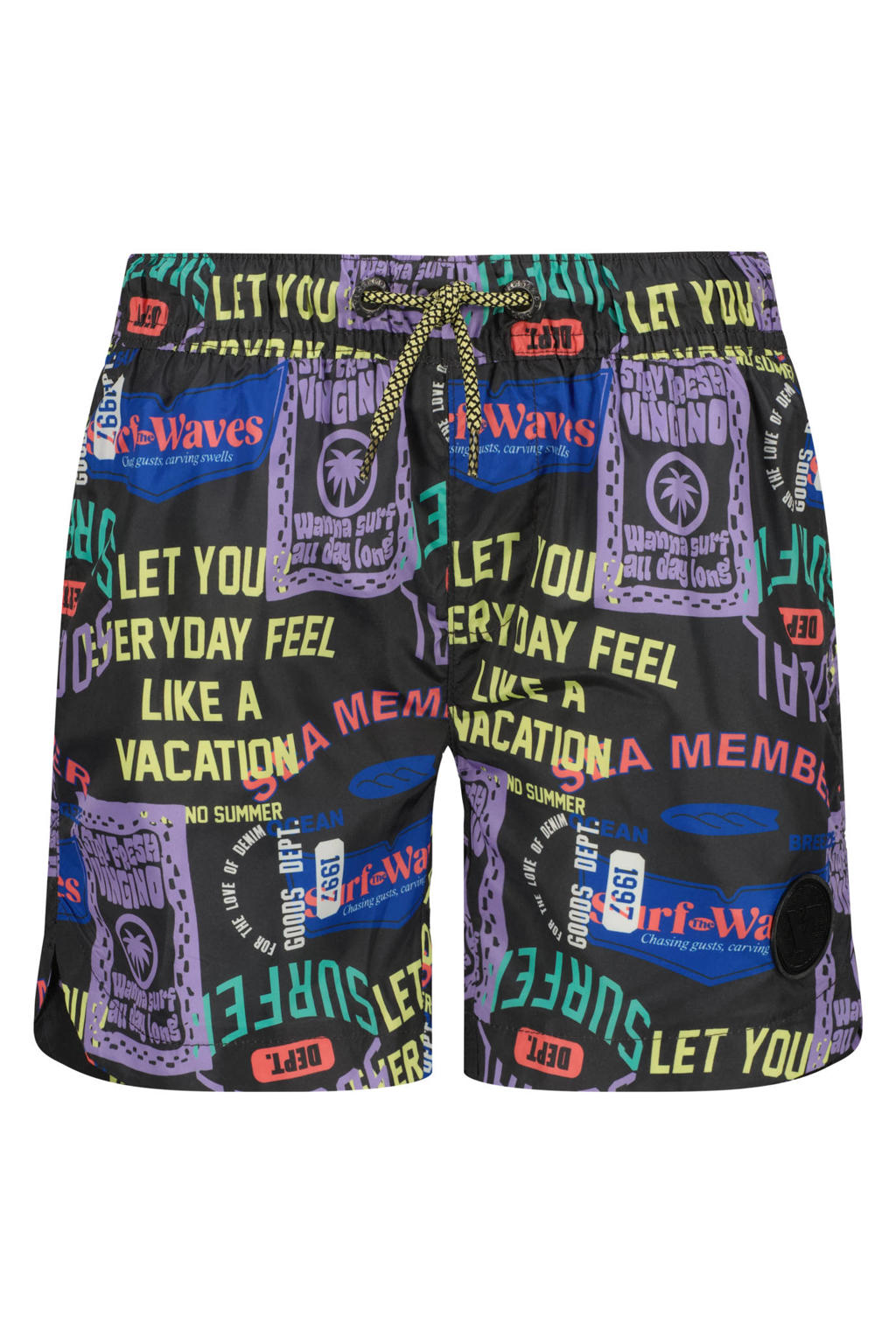 Vingino zwemshort donkergrijs/multicolor