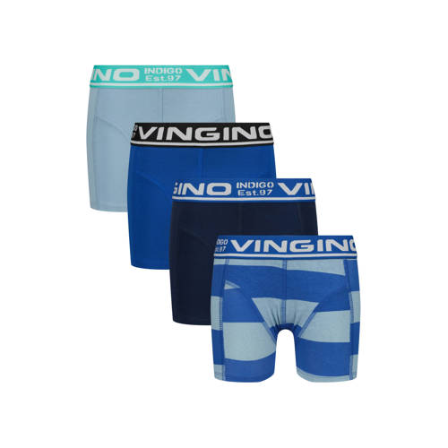 Vingino boxershort blauw (set van 4)