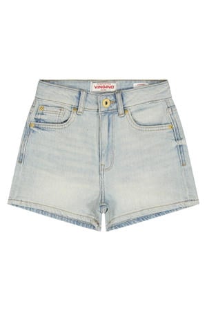 regular short light blue denim