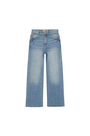 flared jeans medium blue denim