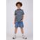 Vingino gestreepte T-shirt donkerblauw