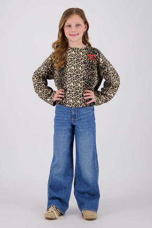 wide leg jeans dark blue denim