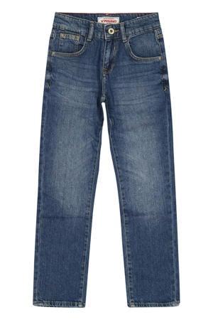 regular waist regular fit jeans medium blue denim