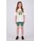 Vingino relaxed gestreepte bikershort groen