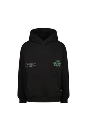 hoodie met backprint zwart