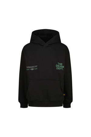 hoodie met backprint zwart