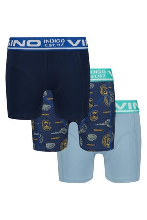 boxershort - lichtblauw/blauw (set van 3)
