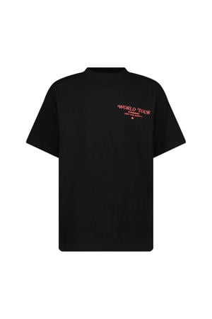 T-shirt met backprint zwart