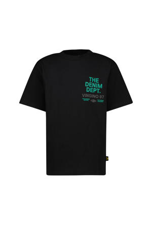 T-shirt met backprint zwart
