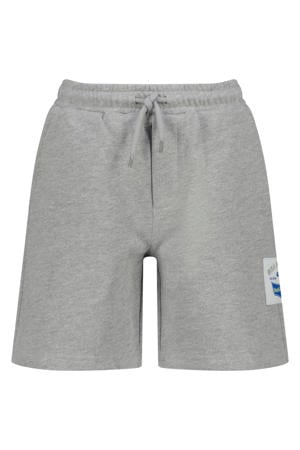 relaxed sweatshort grijs melange