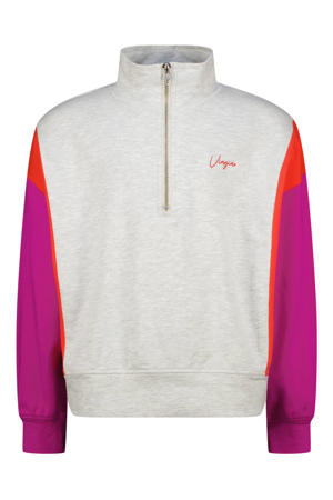 sweater lichtgrijs melange