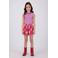 Vingino gestreepte mouwloze top fuchsia